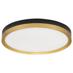 Deckenleuchte CANTRIA Schwarz - Gold - Metall - Kunststoff - 20 x 5 x 20 cm