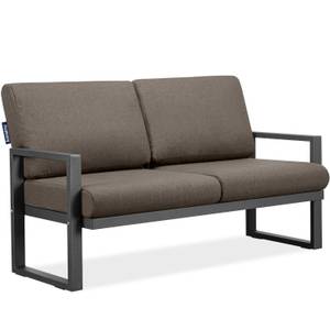 Gartensofa FRENA 2-Personen Anthrazit - Beige