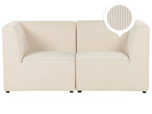 Modulsofa LEMVIG 2-tlg Beige - Creme - 166 x 83 cm