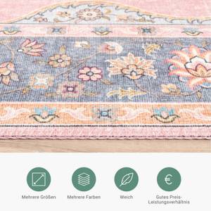 Teppich Vintage Lily Medaillon Pink