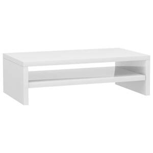 Support de moniteur 298536 Blanc - Bois manufacturé - 42 x 13 x 24 cm