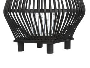 Lanterne LEYTE Noir - Bambou - 30 x 58 x 30 cm