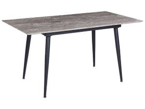 Table de salle à manger EFTALIA Noir - Gris - Bois manufacturé - 80 x 75 x 120 cm