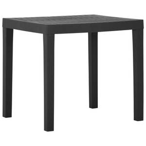 Table de jardin Gris - Matière plastique - 79 x 72 x 79 cm