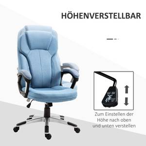 Bürostuhl mit Wippfunktion 921-175 Blau - Textil - 75 x 58 x 66 cm