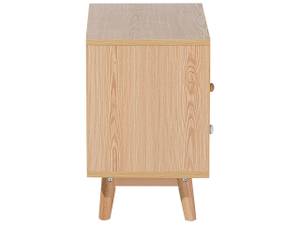 Table de chevet FARGO Marron - Gris - Blanc - Bois manufacturé - 40 x 48 x 30 cm