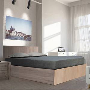 Bettkasten MADRID mit Lattenrost Eiche Sonoma Dekor - 172 x 85 x 206 cm