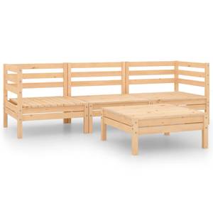 Garten-Lounge-Set Braun - Massivholz - Holzart/Dekor - 64 x 29 x 64 cm