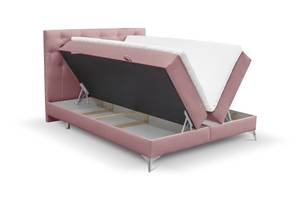 Boxspringbett Lilotte Pink - Breite: 200 cm