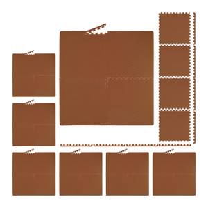 32 x Bodenschutzmatte Braun Braun - Kunststoff - 64 x 1 x 64 cm