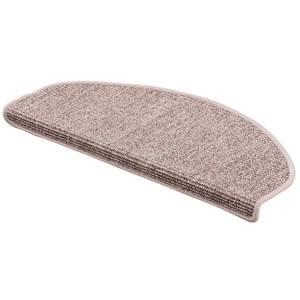 Natur Sisal Stufenmatten 15er-Set Steingrau - 24 x 65 cm