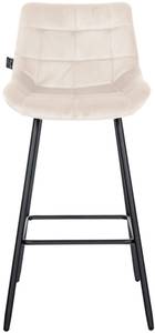 Tabouret de bar Weston Crème - Fourrure synthétique