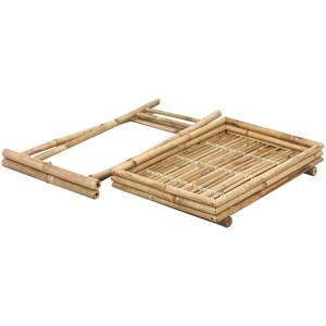 Serviertablett auf Ständer aus Bambus Bambus - 63 x 74 x 43 cm