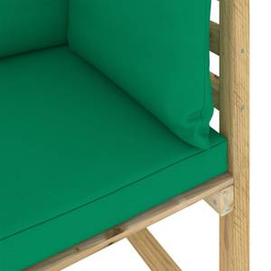 Canapé d'angle 3009699-1 Vert - Bois manufacturé - Bois/Imitation - 64 x 70 x 64 cm