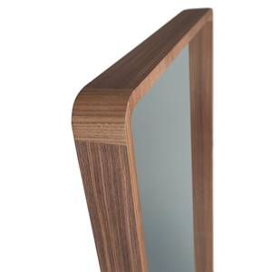 Miroir sur pied avec cadre en bois Marron - Bois/Imitation - En partie en bois massif - 60 x 7 x 190 cm
