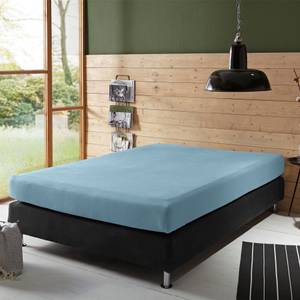 Boxspringbett-Spannbettlaken 111478 Blau - 180-200 x 200-220 cm