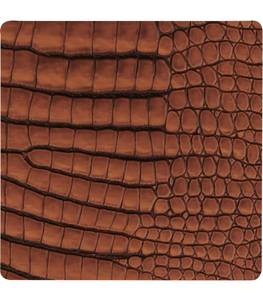 Untersetzer Croco Braun - Naturfaser - 10 x 2 x 1 cm