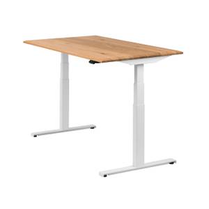 Höhenverstellbarer Tisch Easydesk Massiv Breite: 140 cm - Weiß