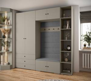 Garderobe Inova 2 Z10 Schwarz - Grau - Schwarz