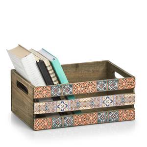 Deko-Kiste für Accessoires, MOSAIC Holzwerkstoff - 22 x 14 x 32 cm