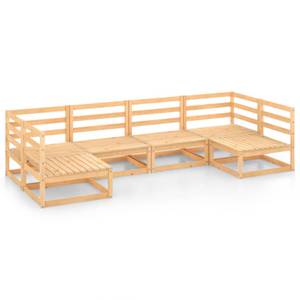 Garten-Lounge-Set (6-teilig) 3009747-1 Braun - Holz