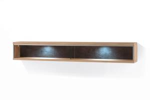 Wohnwand Esma 26 (3-teilig) mit LED Braun - Holzart/Dekor - Holz teilmassiv - 278 x 136 x 52 cm