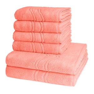 Cashmere feeling set serviettes 6 pcs Orange