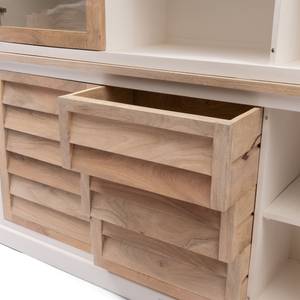 Schrank Pacifica XL Weiß - Massivholz - 180 x 220 x 45 cm