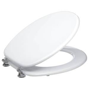 WC-Sitz Weiß - Massivholz - 37 x 5 x 45 cm