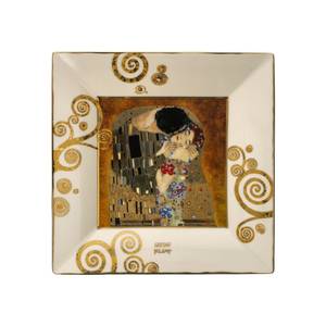 Schale Gustav Klimt - Der Kuss Porzellan - 12 x 2 x 12 cm