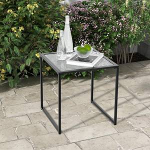 Gartentisch ZB33386 Glas - 43 x 45 x 43 cm