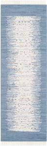 Teppich Saltillo Beige - Nachtblau - 210 x 70 cm