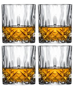 Whiskyglas Moray 4er Set Naturfaser - 2 x 10 x 8 cm