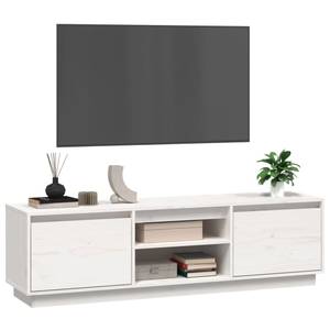 TV-Schrank D685 Weiß - Massivholz - 35 x 40 x 140 cm