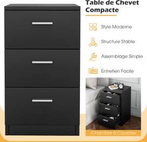 Table de Chevet TI83361 Noir