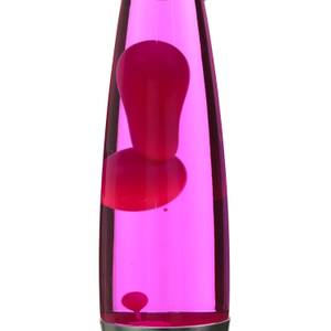 Lavaleuchte Lollipop 2 Metall Silber/Lila-Pink 1-flammig