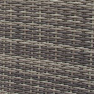 Rattan 9-Sitzer Eckgarnitur Grau - Rattan - 240 x 70 x 180 cm