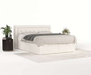 Premium Boxspringbett Jayleen Creme - Breite: 140 cm