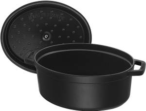 Kasserolle Cocotte Schwarz - Stein - 2 x 15 x 27 cm