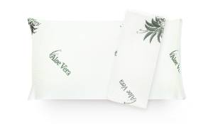 Aloe Vera Kissen Memory Foam Weiß - Textil - 40 x 15 x 80 cm