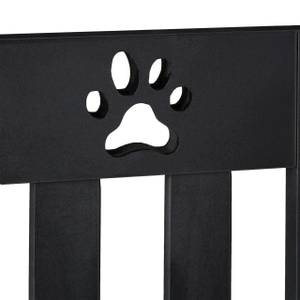 Barrière de sécurité pliable pour chien Noir