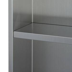 Duschnische Kristinehamn Silber / Grau - Silbergrau - 32 x 62 cm