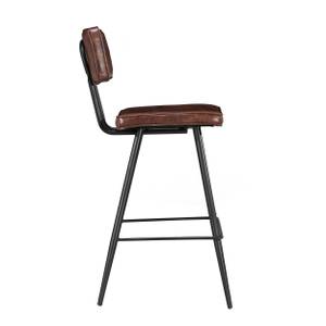 Tabouret de bar Texas (Lot de 2) Marron foncé