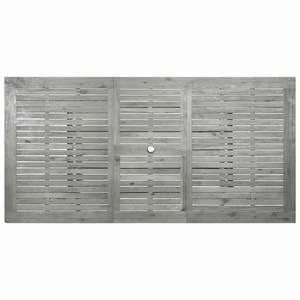 Gartentisch 3012961 Grau - Massivholz - Holzart/Dekor - 200 x 75 x 200 cm