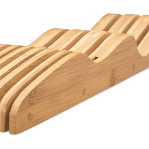 Porte-couteaux bambou support couteaux Largeur : 10 cm