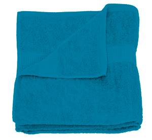 Handtuch petrol 50x100 cm Frottee Blau - Textil - 50 x 1 x 100 cm