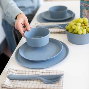 Besteckset Klikk Flower Blue (3-teilig) Hellblau