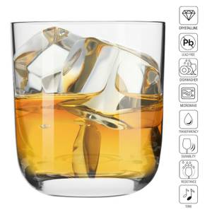 Krosno Glamour Whiskygläser Glas - 9 x 10 x 9 cm