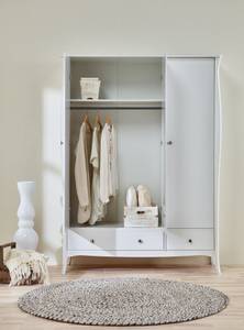 l' armoire Baroque Blanc crème - Blanc - Largeur : 143 cm