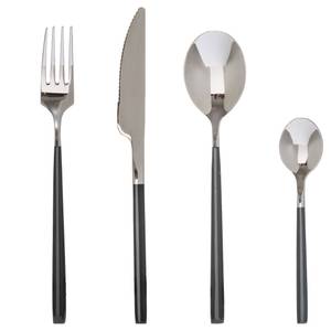 Besteck-Set aus Edelstahl LYA Grau - Metall - 25 x 5 x 25 cm